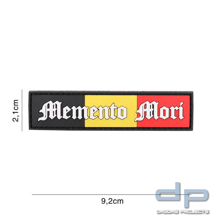 Emblem 3D PVC Memento Mori (streifen) Belgien