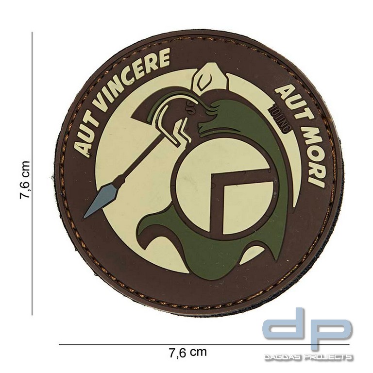 Emblem 3D PVC Spartan AUT braun