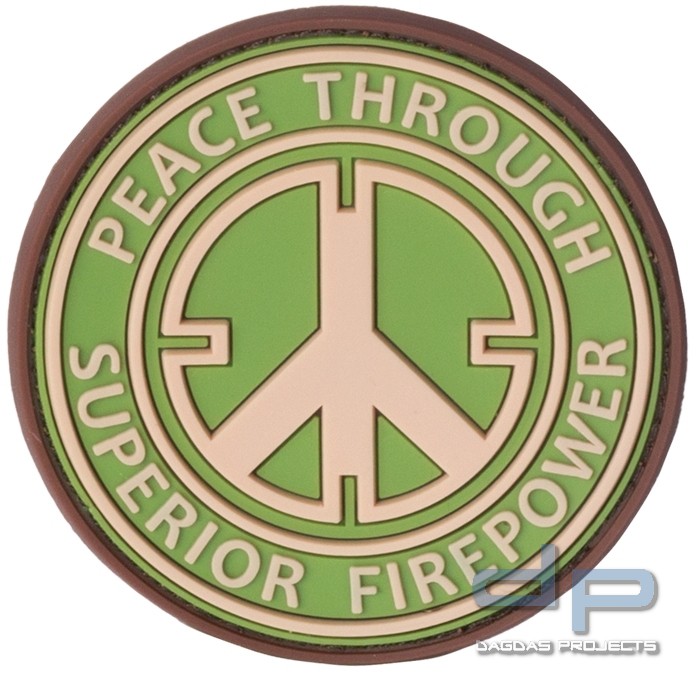 3D Rubber Patch Peace Multicam