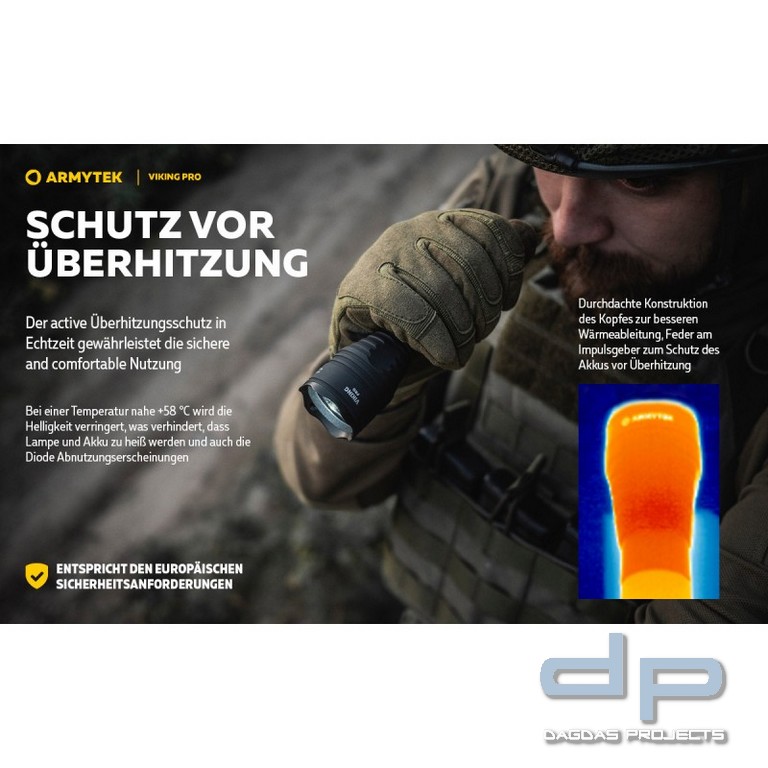ARMYTEK Taschenlampe Viking Pro inkl. Akku