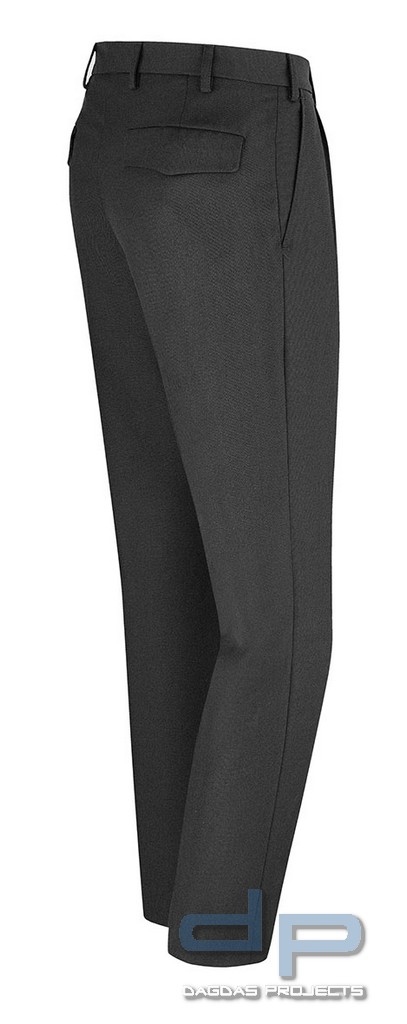 Feuerwehr Diensthose schwarz 55%/45% Polyester/Schurwolle Kammgarn-Trikot