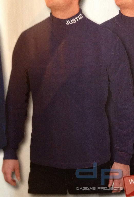 Behörden Atmungsaktiver Funktionsrolli Dunkelblau mit AUFDRUCK POLIZEI, ORDUNGSAMT oder JUSTIZ