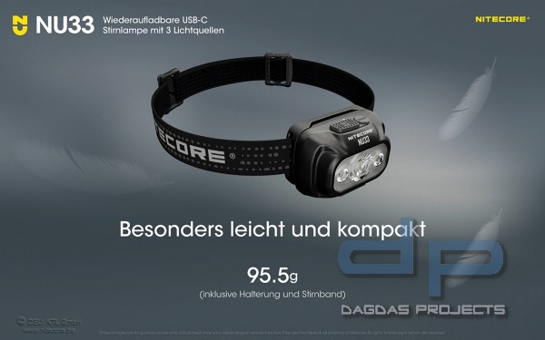 NITECORE NU33 (KOPFLAMPE)