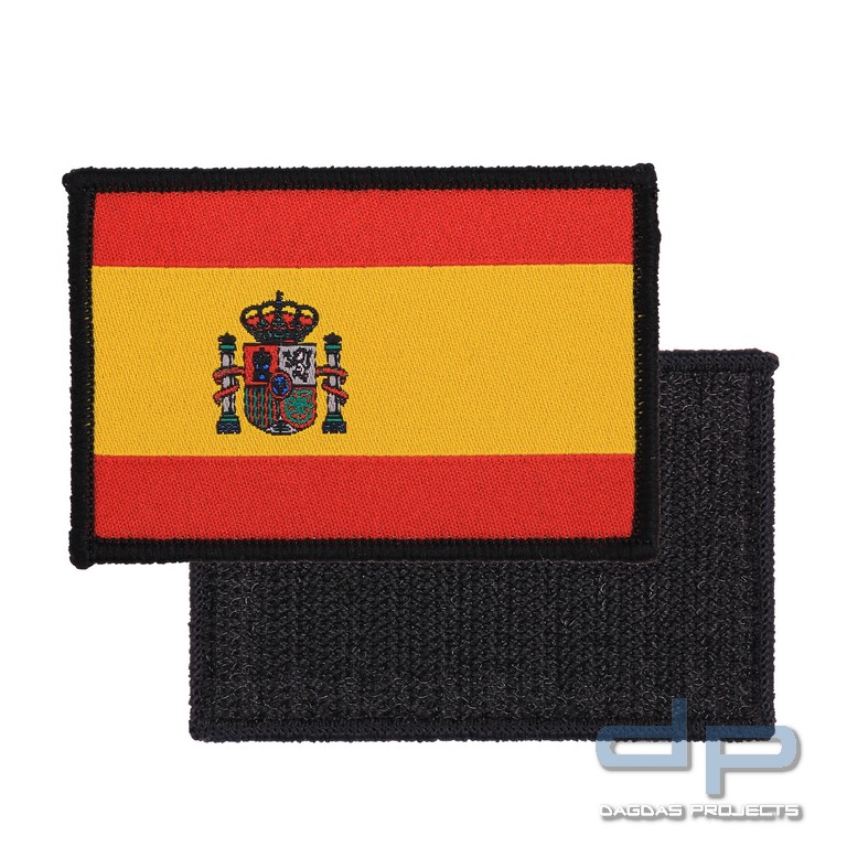 Emblem Stoff fein gewebte Flagge Spanien
