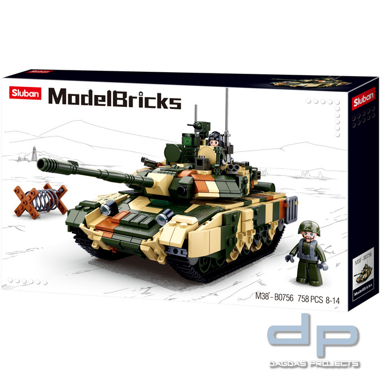 Sluban Large battle tank M38-B0756 #16147
