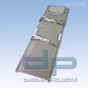 Krankentrage K 2 x klappbar monofiles Gewebe 4 Rollenfüße