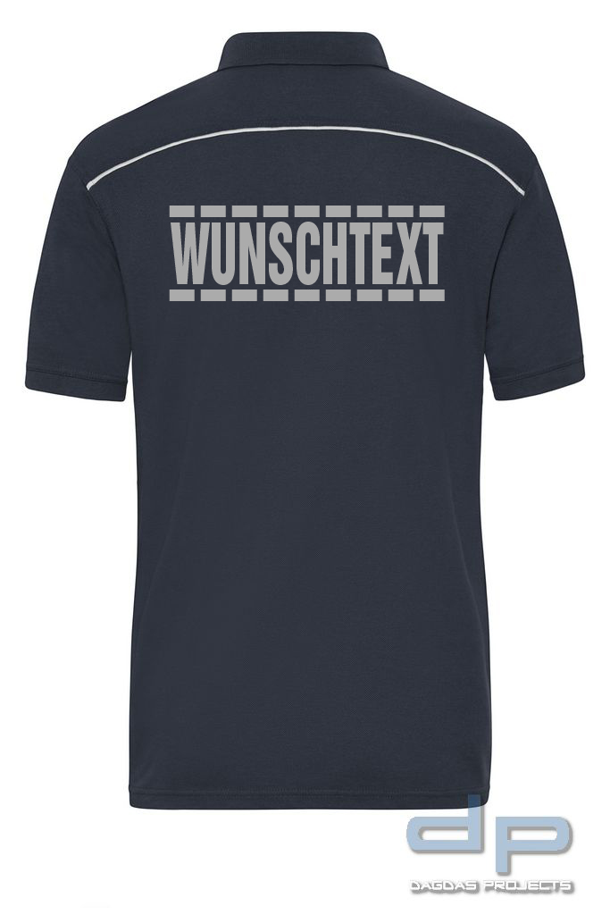 Polo Shirt Herren dp S-Serie in verschiedenen Farben mit Wunschaufdruck umrandet
