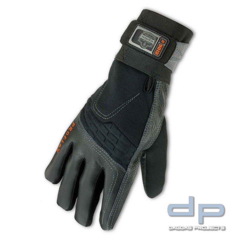 Ergodyne Anti-Vibrationshandschuhe mit Handgelenkstütze, Proflex 9012