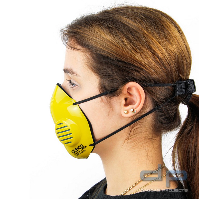 CASCO MASK 2.0 IN GELB AUFDRUCK: RETTUNG