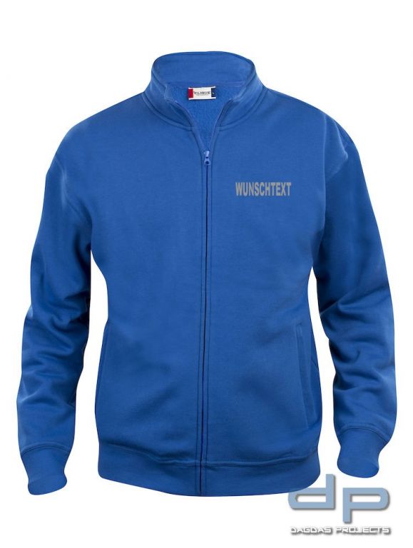 Sweat Jacke Behörde mit Wunschaufdruck in verschiedenen Farben