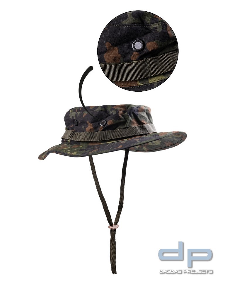 US GI DSCHUNGELHUT FLECKTARN VPE 3