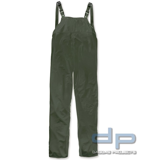 PU-Regenlatzhose in gelb und oliv