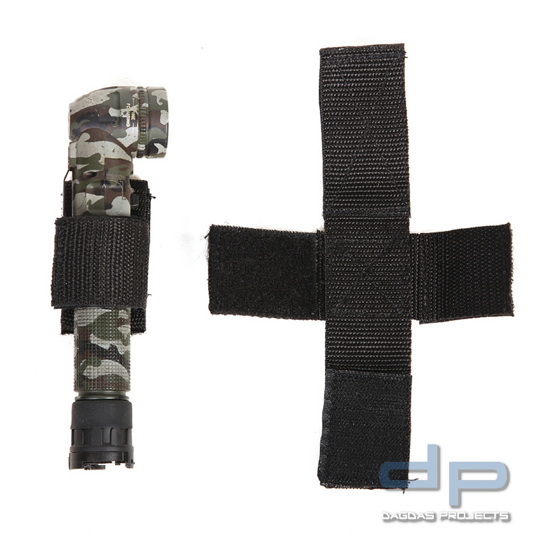 Winkeltaschenlampenhalter mit Klettband in verschiedenen Farben