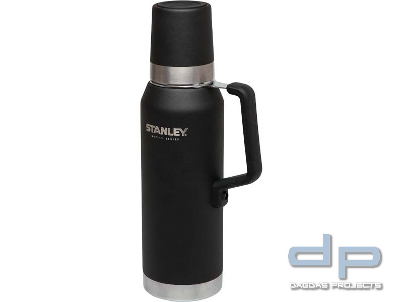 Stanley Vacuum Bottle 1,3 l, silikonummantelter Stahlgriff, isolierter Verschlussbecher