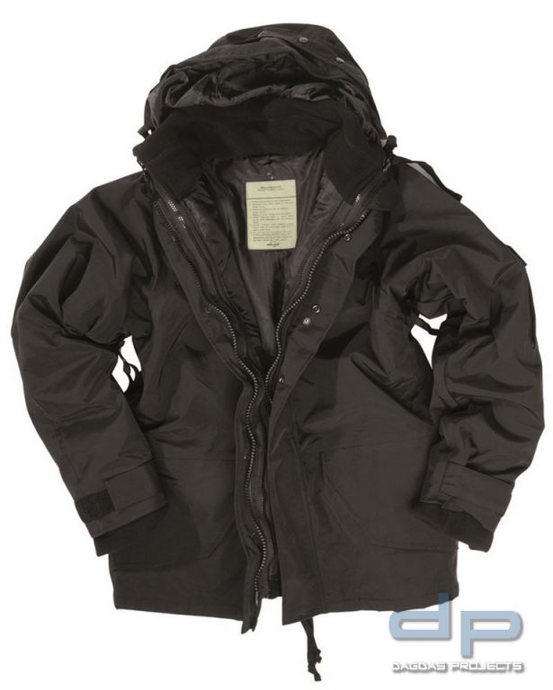 JACKE NÄSSESCHUTZ M.FLEECEJACKE SCHWARZ
