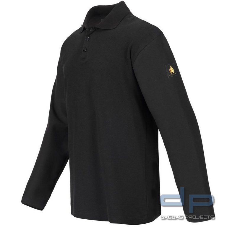 Brunnirok Armschutz-Poloshirt Augsburg Schwarz