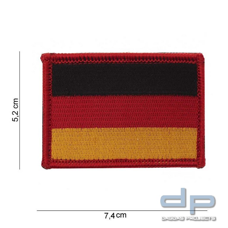 Emblem Stoff Deutsche Flagge mit Klettband