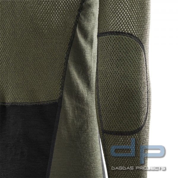 ACLIMA WOOLNET HYBRID MOCK NECK MIT ZIP -HERREN FUNKTIONSSHIRT