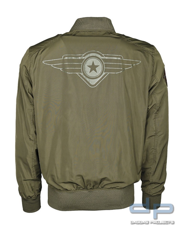 FLIEGERJACKE TOP GUN ′BASE′ OLIV