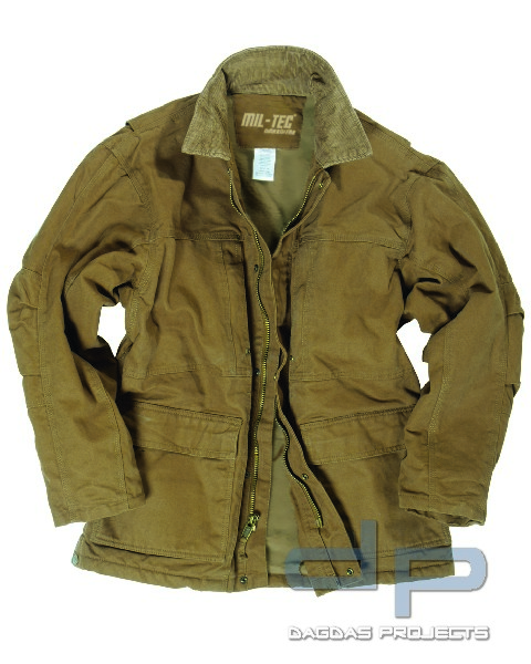 WORK COAT COTTON CANVAS COYOTE
