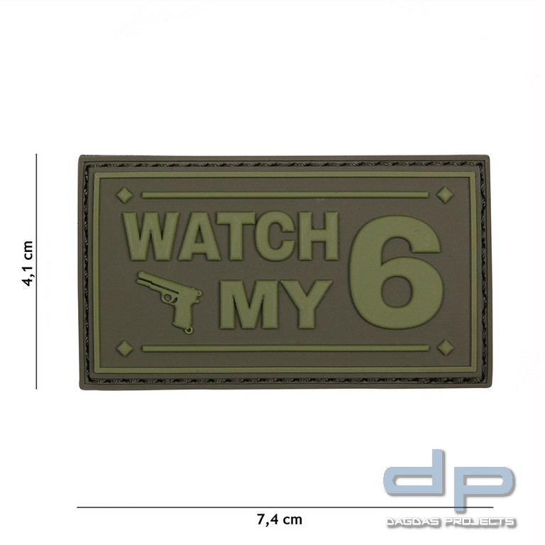 Emblem 3D PVC Watch My grün