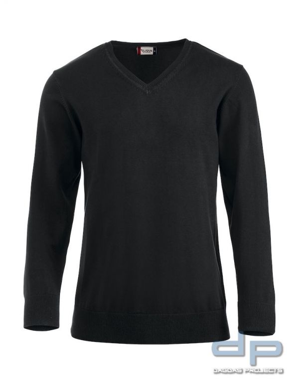 Herren Strickpullover V-Ausschnitt 100 % Baumwolle in verschiedenen Farben