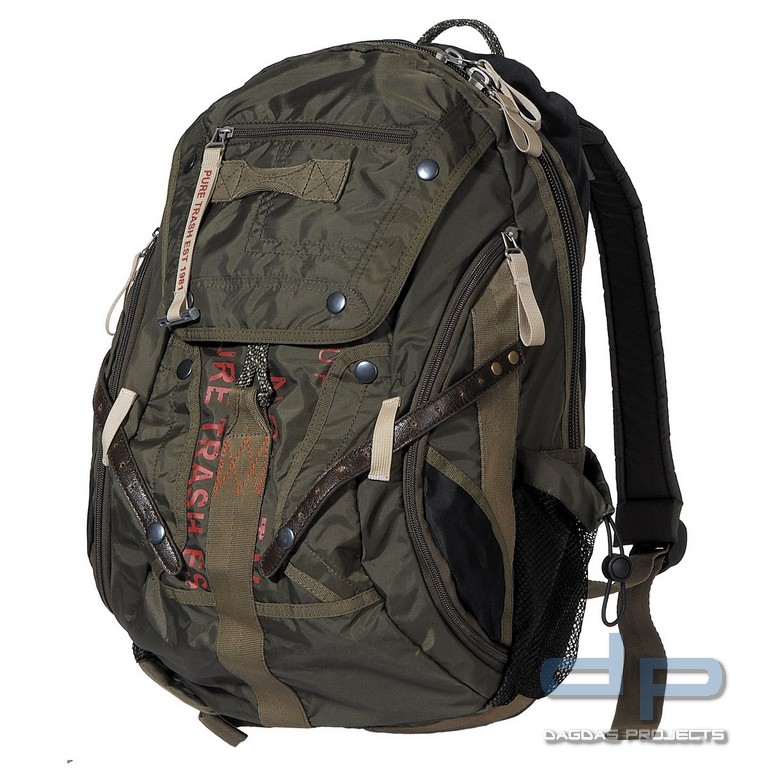 Rucksack, groß, Nylon, "PT", oliv