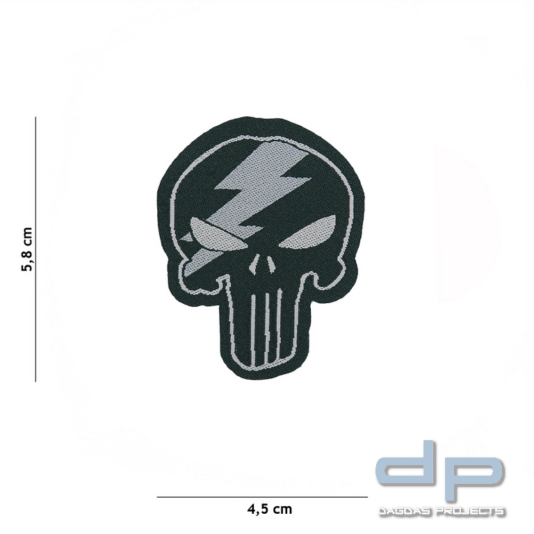 Emblem Stoff fein gewebt Punisher Thunder