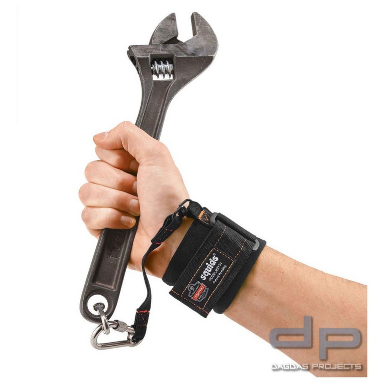 Ergodyne Sicherungsriemen, Handgelenk, für Karabiner Squids 3114, schwarz VPE 6