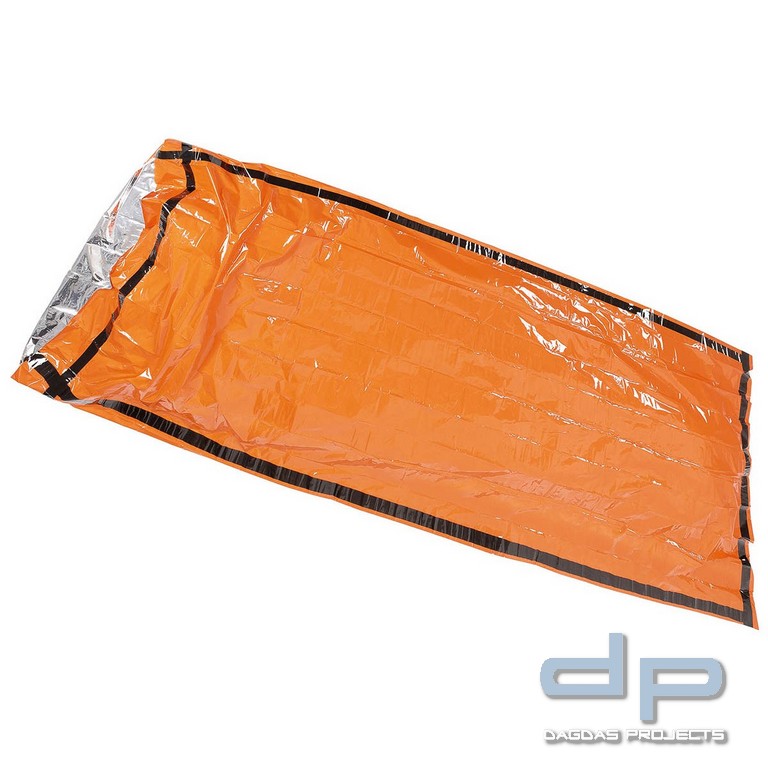Notfall-Biwaksack, orange, einseitig alubeschichtet