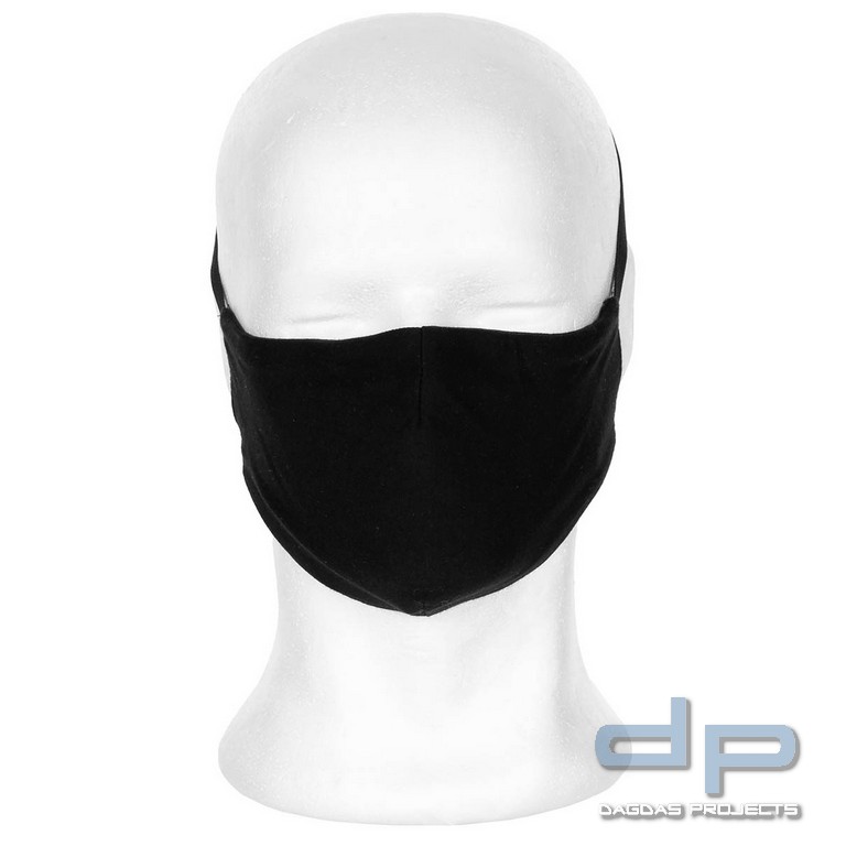 Mund- und Nasenmaske, schwarz