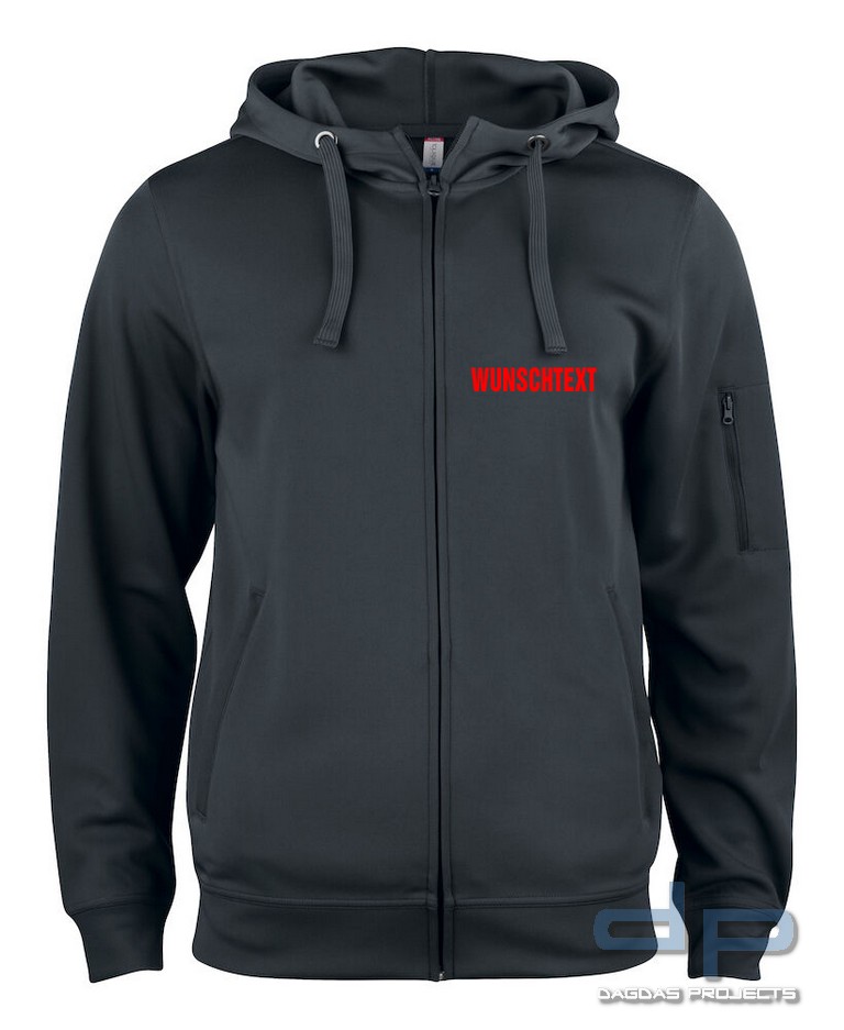 Basic Active Hoody Full Zip in verschiedenen Farben mit Wunschaufdruck