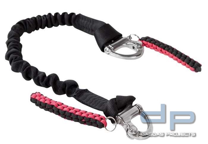 Sicherungsleine mit 2 Snap Shackle verschiedene Farben