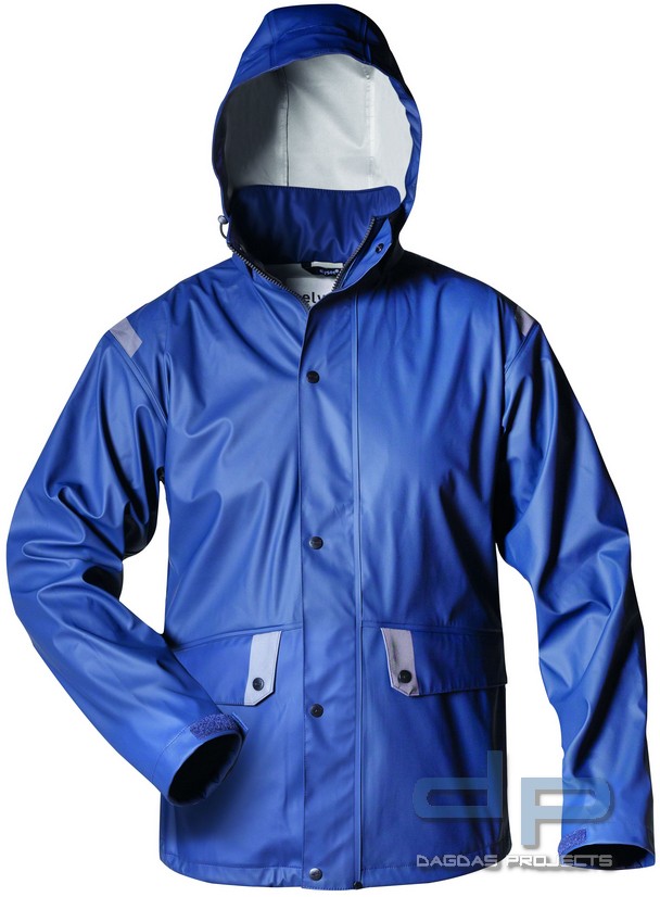 PU REGENJACKE in BLAU und GELB