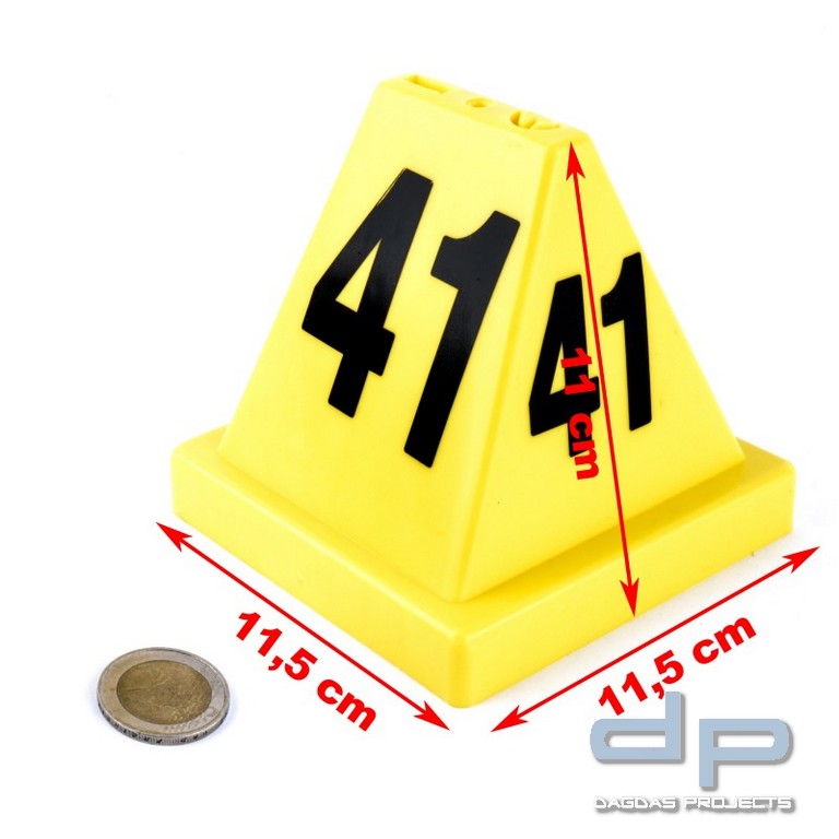 EVI-PAQ® AF Versa-Cones Marker, nummerierte Kegel, 20er Set (11,5 x 11,5 x 11)
