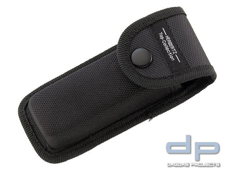 HERBERTZ Top-Collection Rettungsmesser, Stahl 440, schwarz Gurtschneider, G-10 Griffschalen, Nylon-E