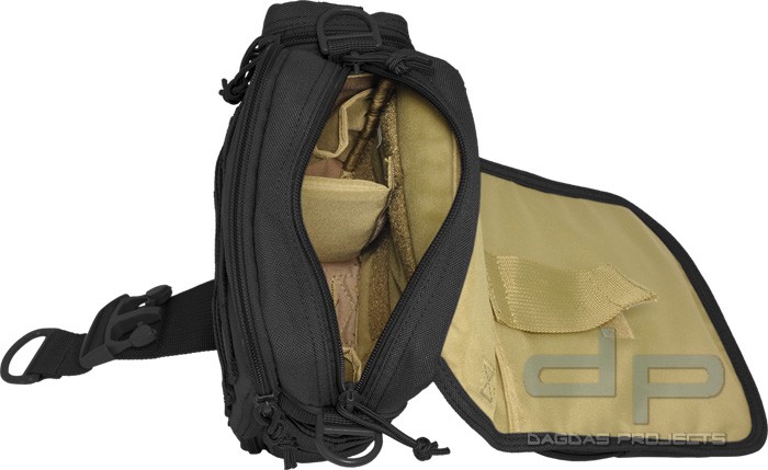 Hazard 4 Concealed Carry Mini-Messenger Bag Tonto Schwarz