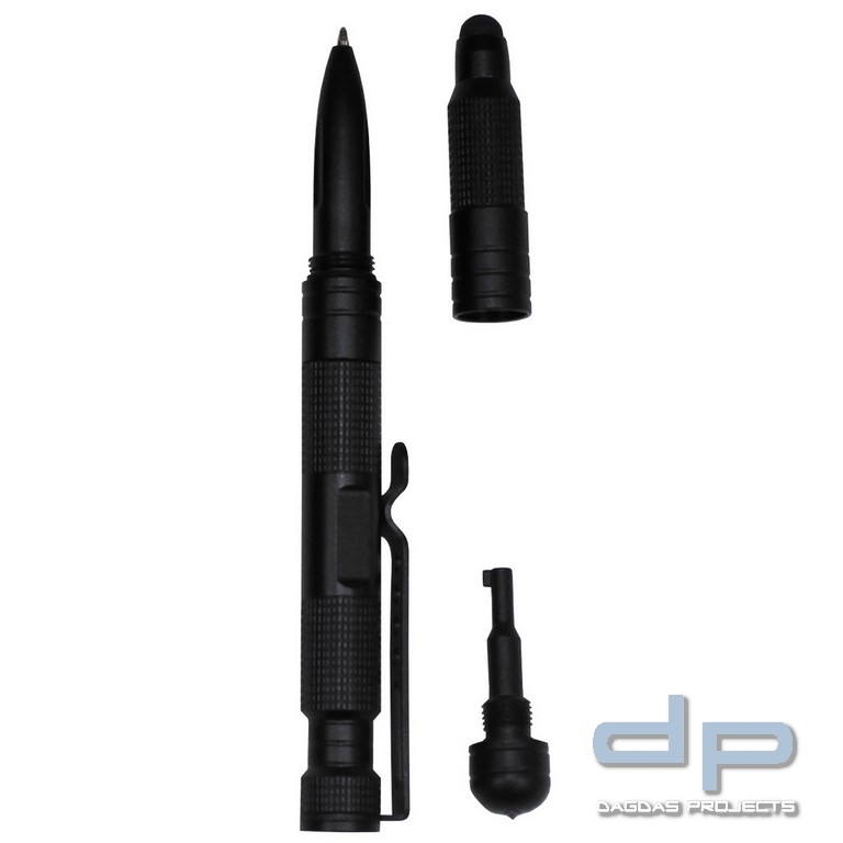 Kugelschreiber, schwarz, "Tactical-Profi", 16 cm