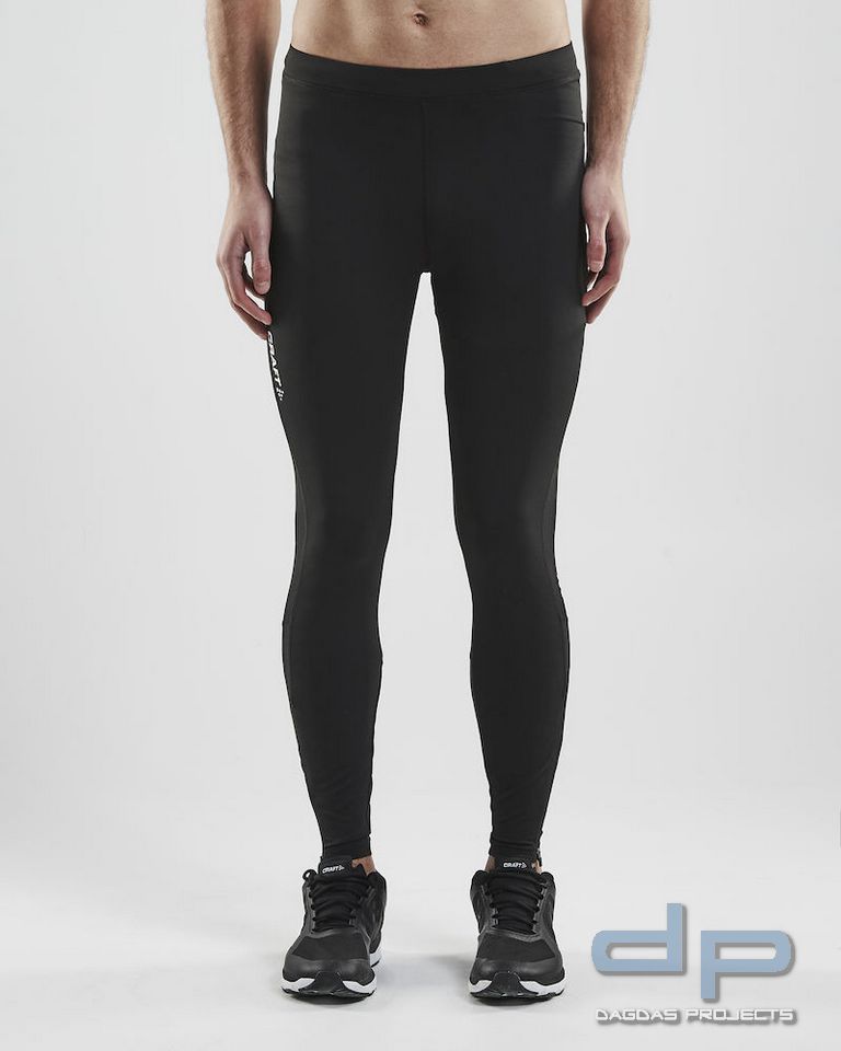 Craft Rush Zip Tights für Herren in Schwarz