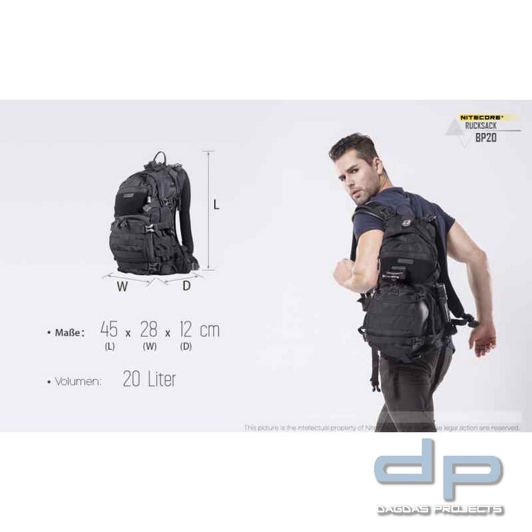 NiteCore® Rucksack BP20 (20 Liter)