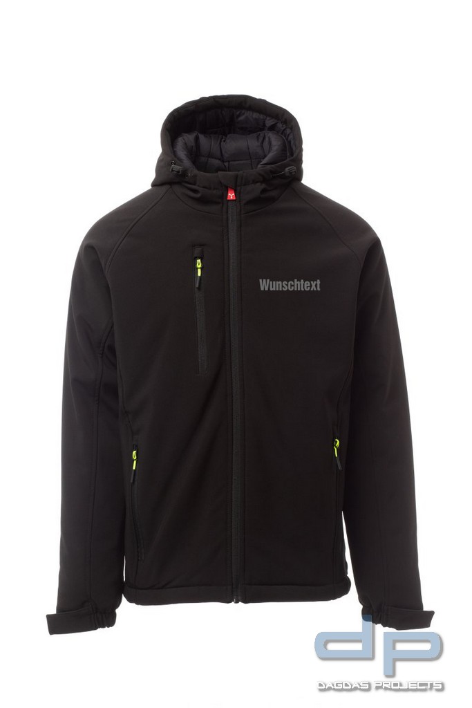 Padded Herren Behörden Softshelljacke ''GALE PAD'' in verschiedenen Farben mit Aufdruck nach Wunsch