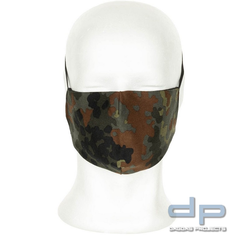 Mund- und Nasenmaske, flecktarn