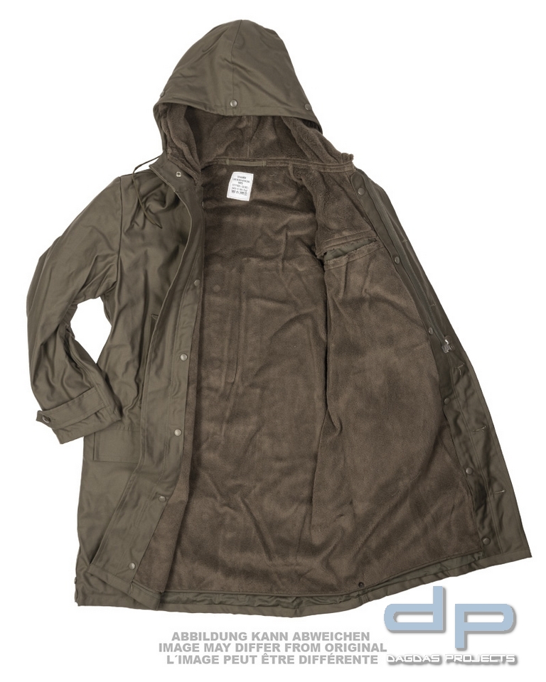 BW PARKA LANG M.FUTTER OLIV NEUW. VPE 4