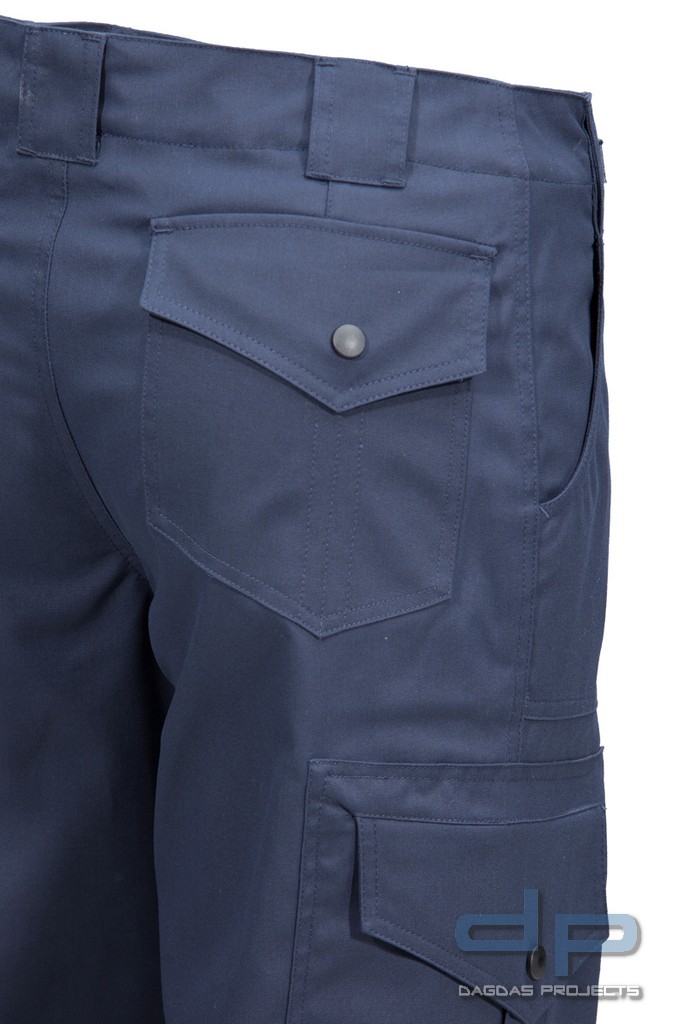 Herren Funktionshose Sommer in Marine mit Patch Polizei