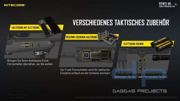 NITECORE WIRELESS REMOTE SWITCH RSW2I WL (FERNBEDIENUNG FÜR TASCHENLAMPEN)