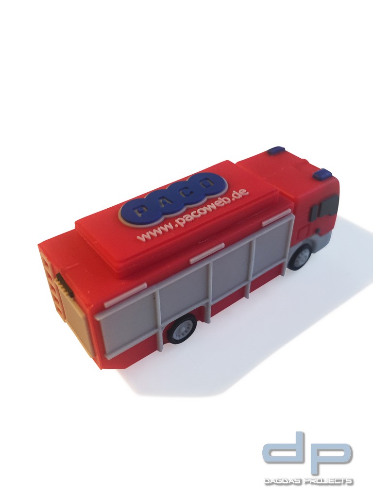 FEUERWEHR USB Stick 3D Feuerwehrauto Rüstwagen 16 GB