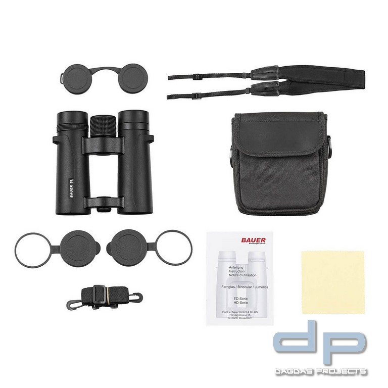 BAUER Fernglas, Outdoor SL, 10 x 34, wasserdicht, schwarz