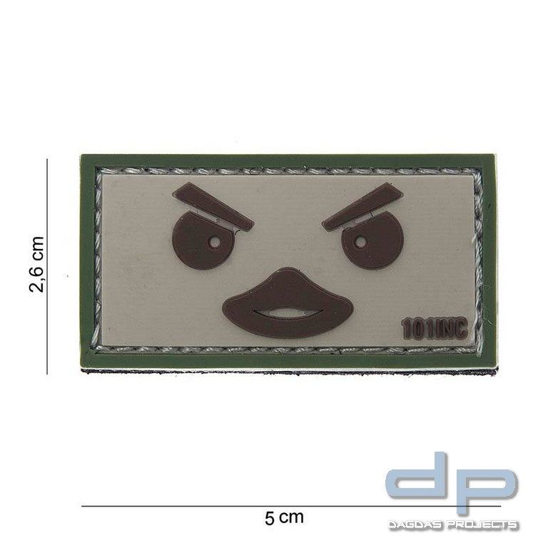 Emblem 3D PVC Duckface beige/grün