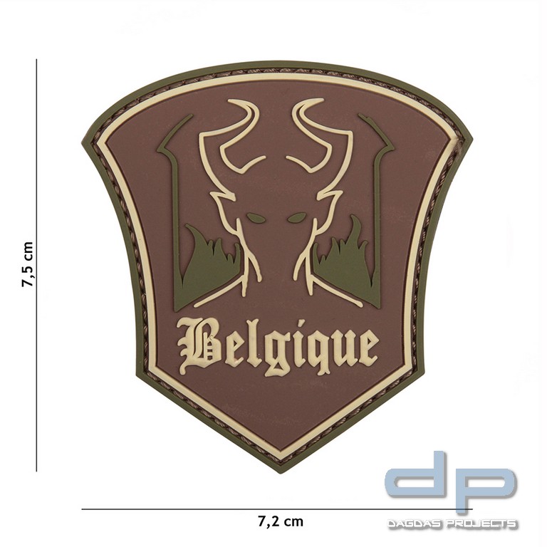 Patch 3D PVC Belgique devil multi