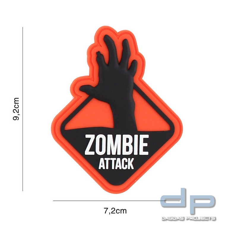 Emblem 3D PVC Zombie attack 2